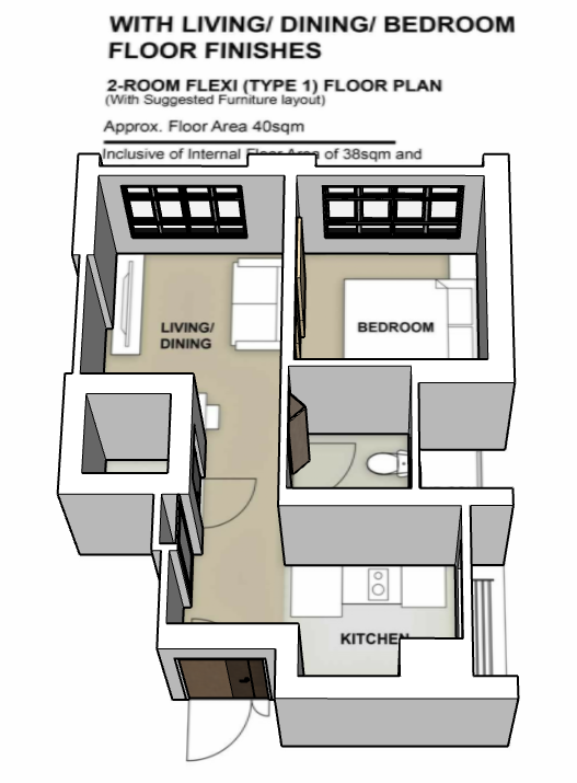Lakeview Cascadia 2-room type 1