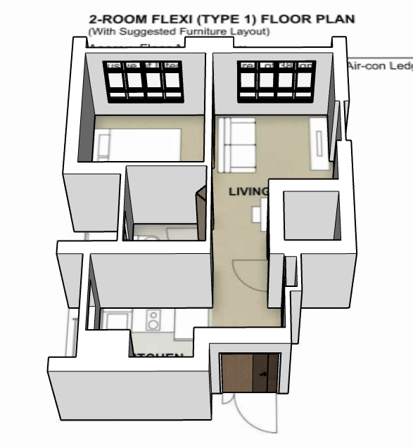 Sembawang Brook 2-room type 1