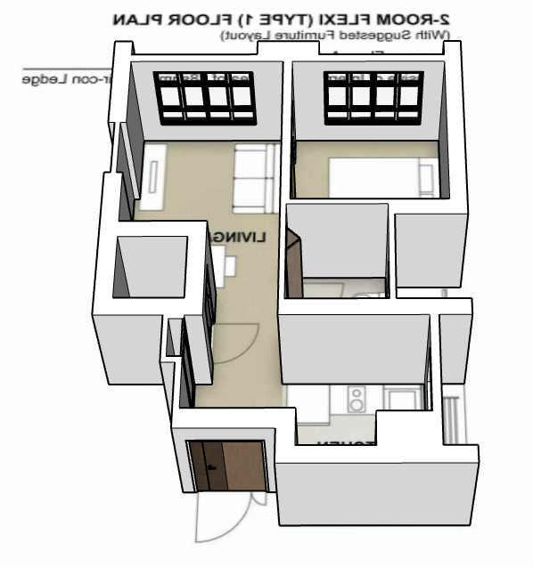 Sembawang Brook 2-room type 1