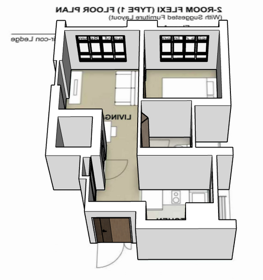 Sembawang Brook 2-room type 1