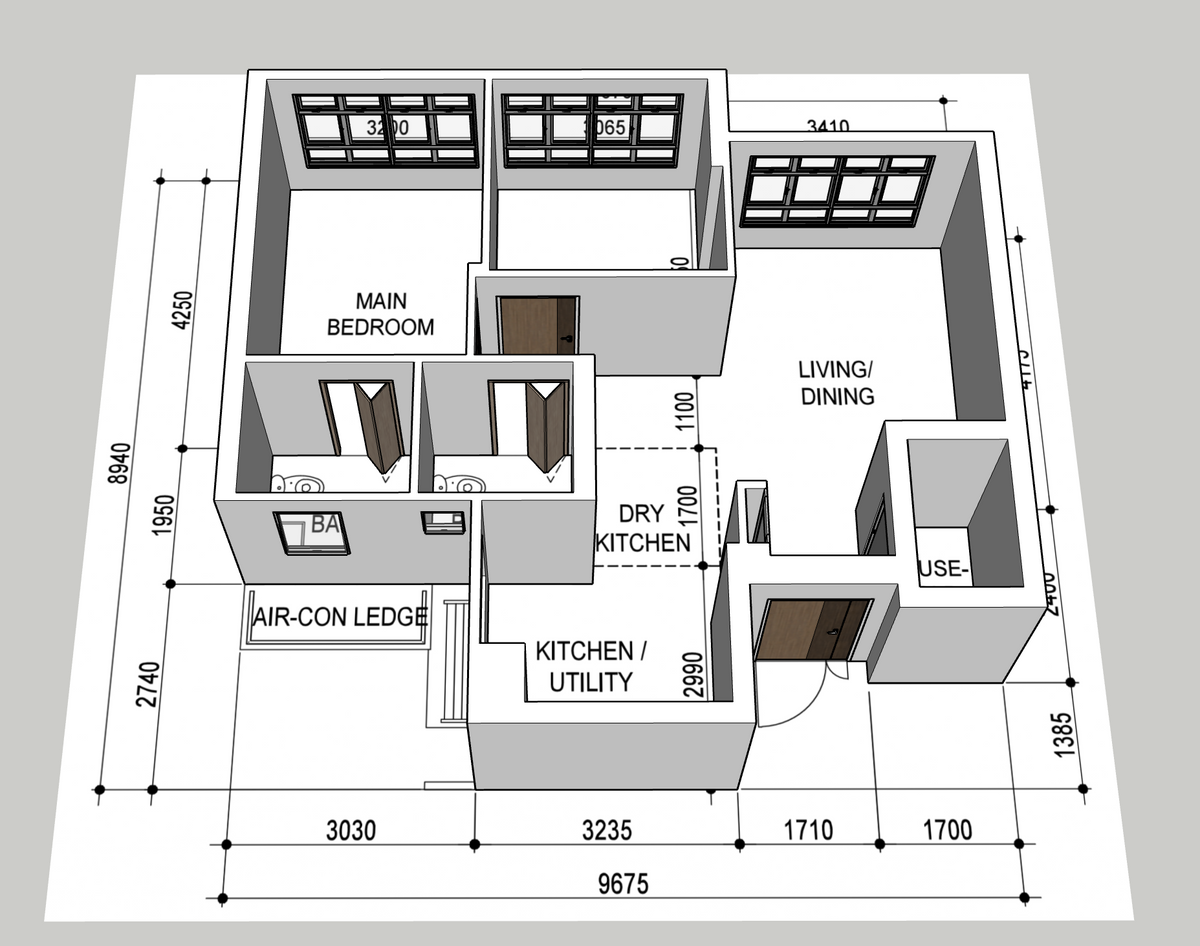 Pine Ville @ AMK 3-room type 2