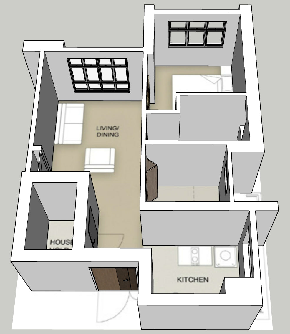Tanjong Rhu Riverfront I & II 2-room type 2 – BTOmyhome