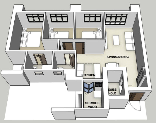 River Peaks I & II 4-room type 1