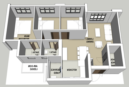 Tampines GreenTopaz 4-room mirror