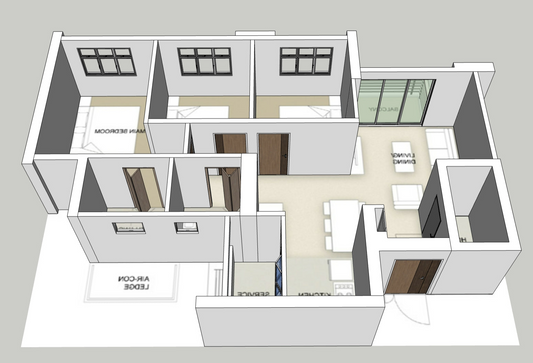 Tanjong Rhu Riverfront I & II 4-room Balcony mirror