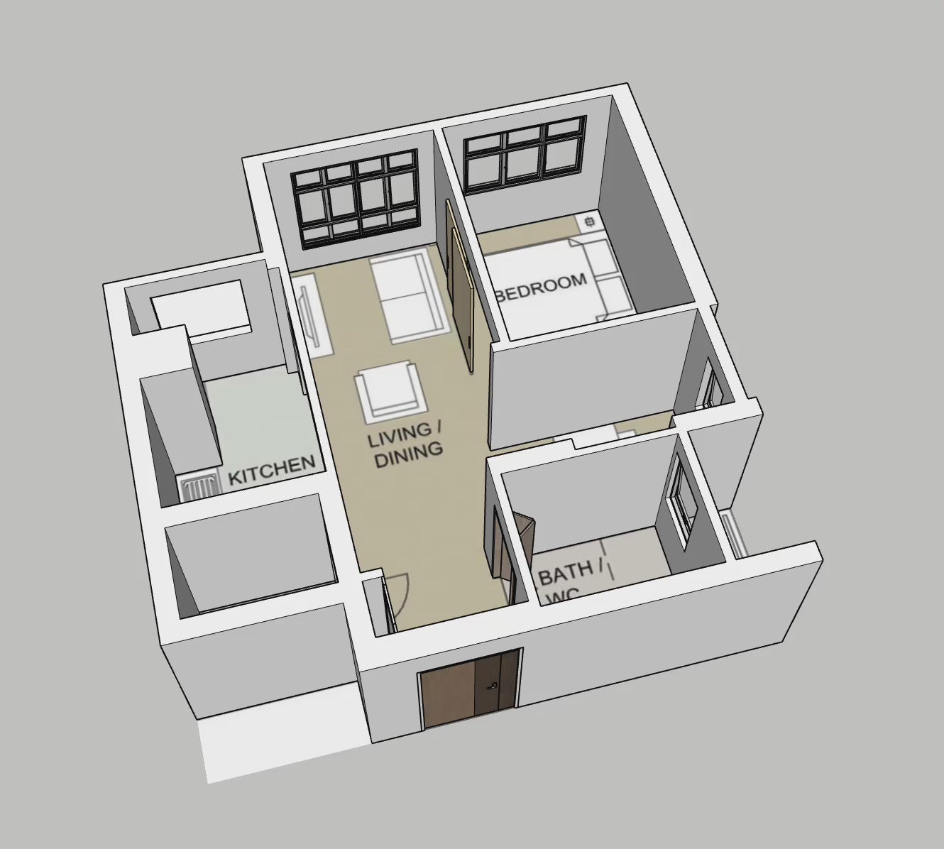 McNair Heights 2-room type 2 – BTOmyhome