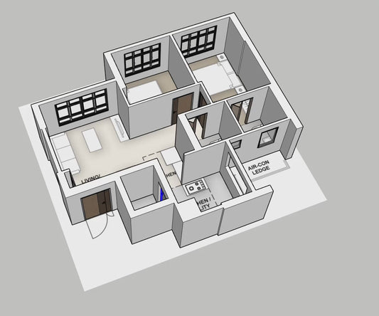 Kim Keat Heights 3-room type 1