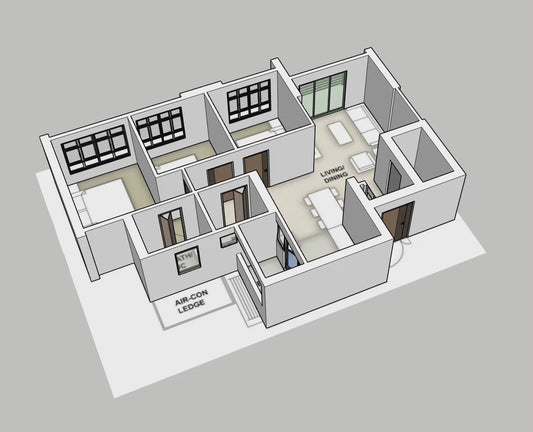 Woodlands North Grove 4-room balcony
