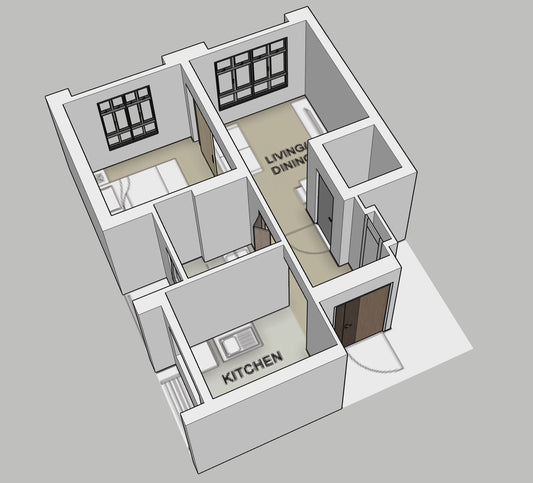 Parc Flora @ Tengah 2-room type 1