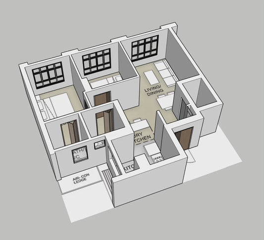 Tanjong Tree Residences @ Hougang 3-room type 1